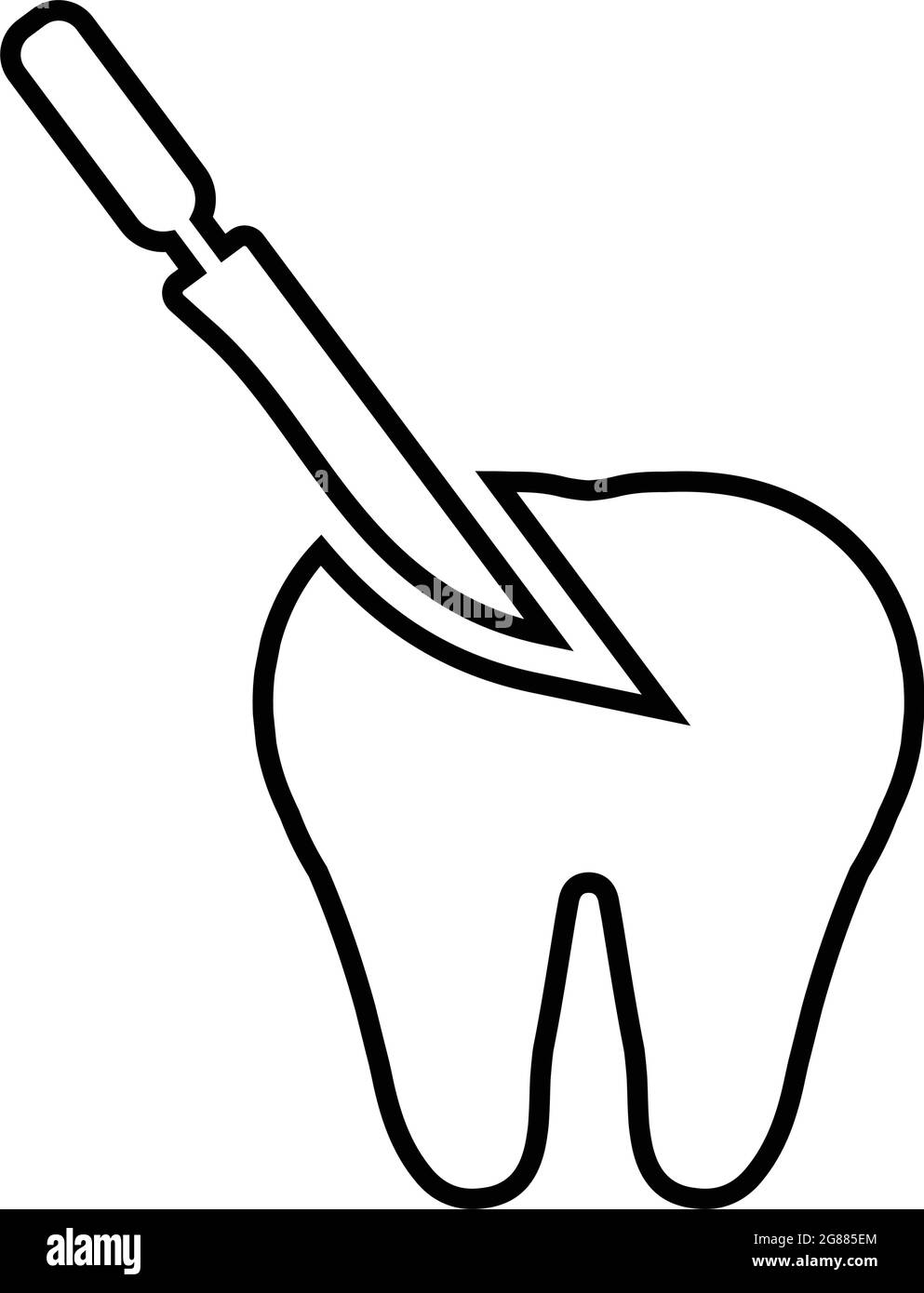 Stomatology, Dental Surgery Icon - fichier EPS vectoriel simple et modifiable. Illustration de Vecteur
