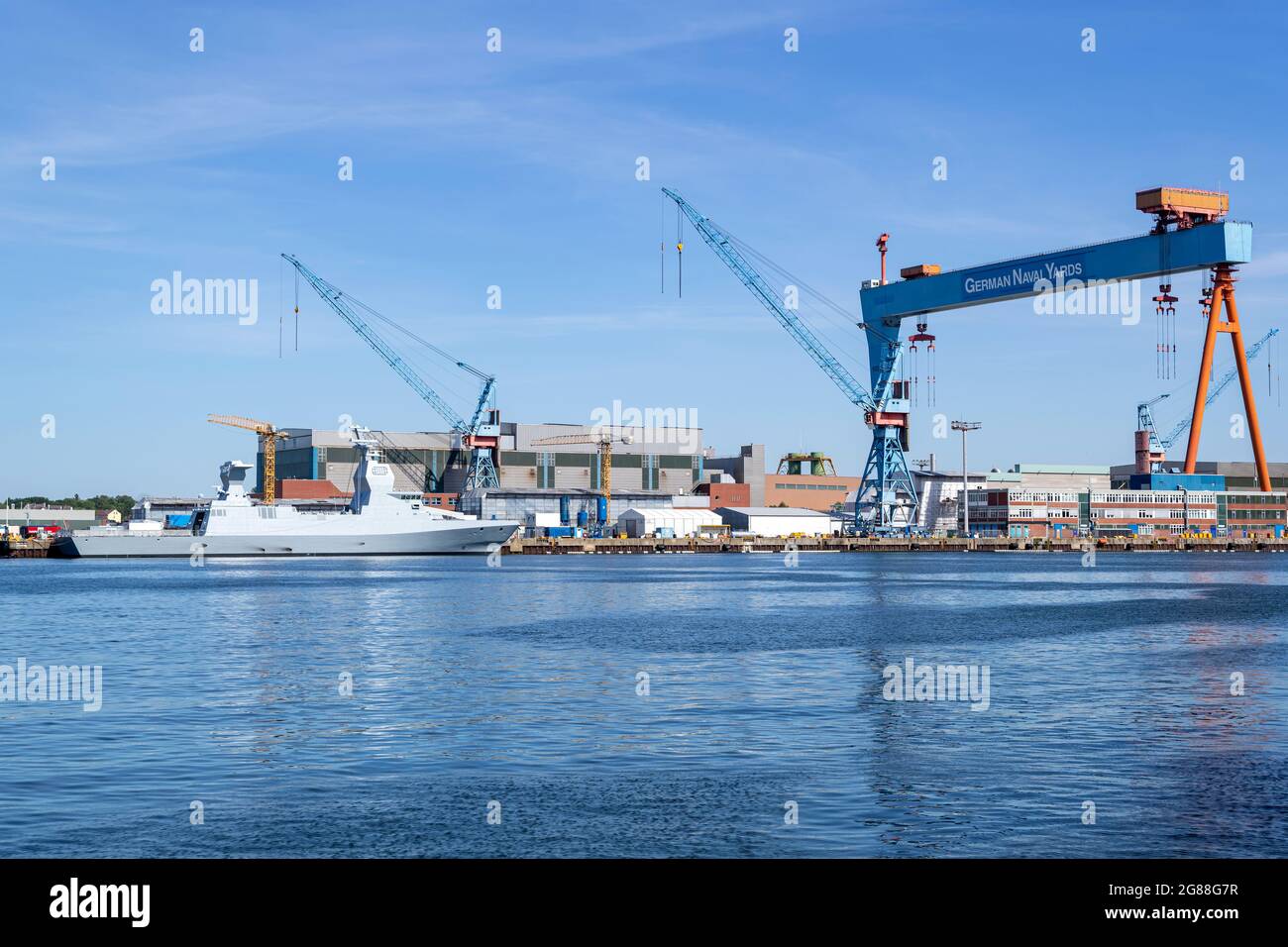 Chantiers navals allemands Kiel, s pecialed dans la conception et la construction de grands navires navals Banque D'Images
