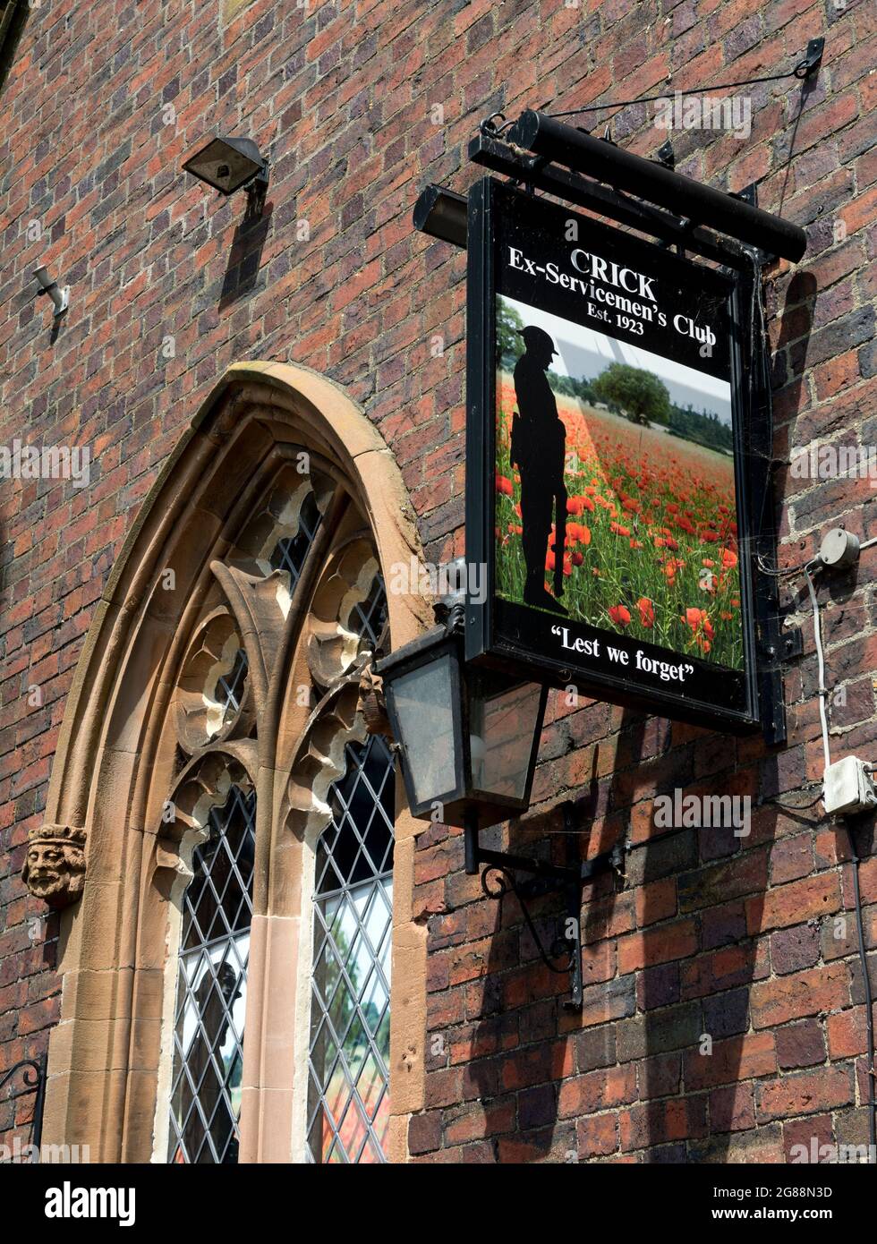 Crick ex-servicement`s Club, Northamptonshire, Angleterre, Royaume-Uni Banque D'Images