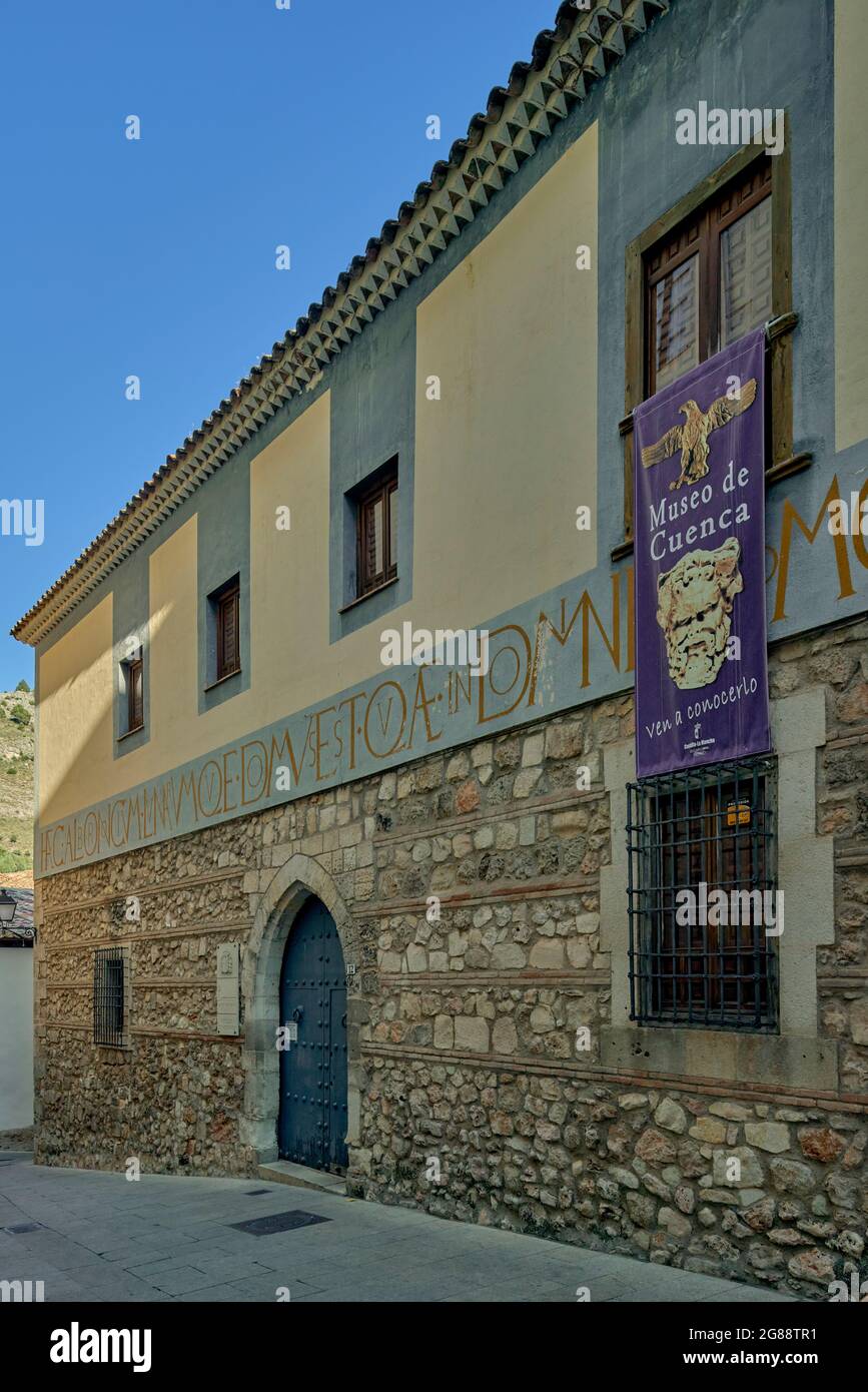 Musée d'archéologie avec des pièces des sites de la province, allant de la préhistoire à aujourd'hui à Cuenca, Castilla y Leon, Espagne Banque D'Images