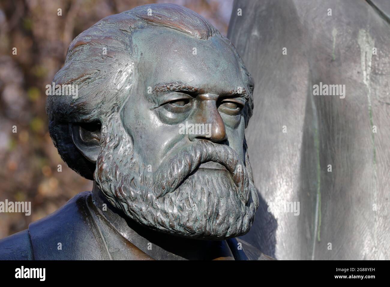 Karl Marx-Denkmal, Berlin (nur fuer redaktionelle Verwendung. Keine Werbung. Banque de référence : http://www.360-berlin.de. © Jens Knappe. Bildquellenn Banque D'Images