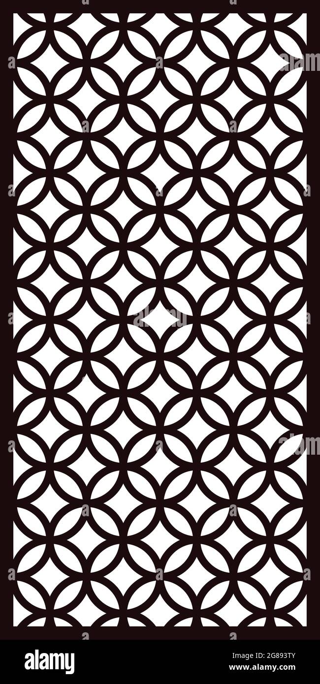 MDF Board CNC Router MDF laser Jali Cutting design Vector jali pour la conception graphique, la conception de coins et de bordures et de contreplaqués mousse de séparation, acrylique et cn Illustration de Vecteur