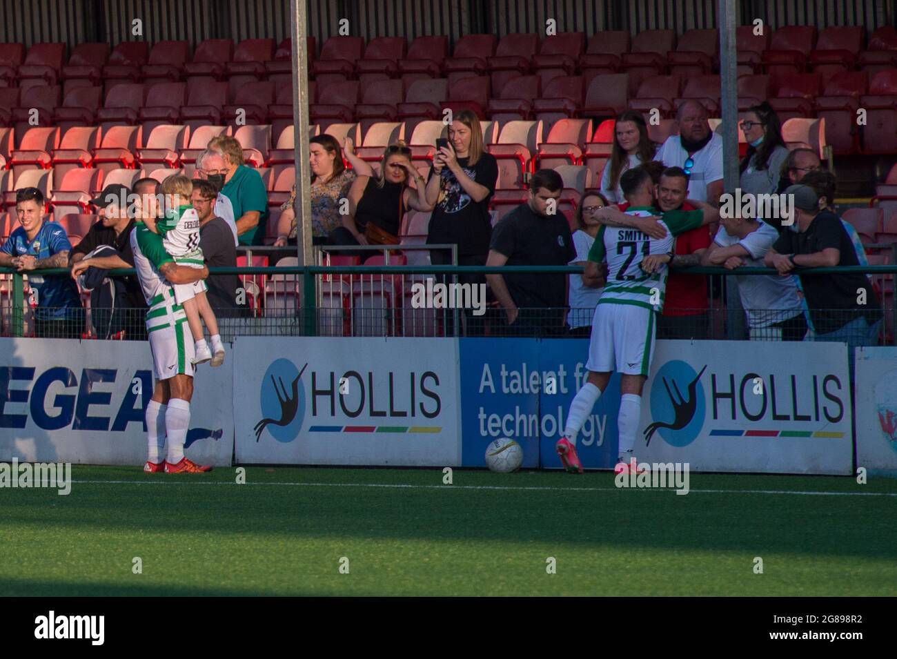 Oswestry, Angleterre 15 juillet 2021. UEFA Europa Conference League Premier tour de qualification entre les New Saints et Glentoran. Banque D'Images