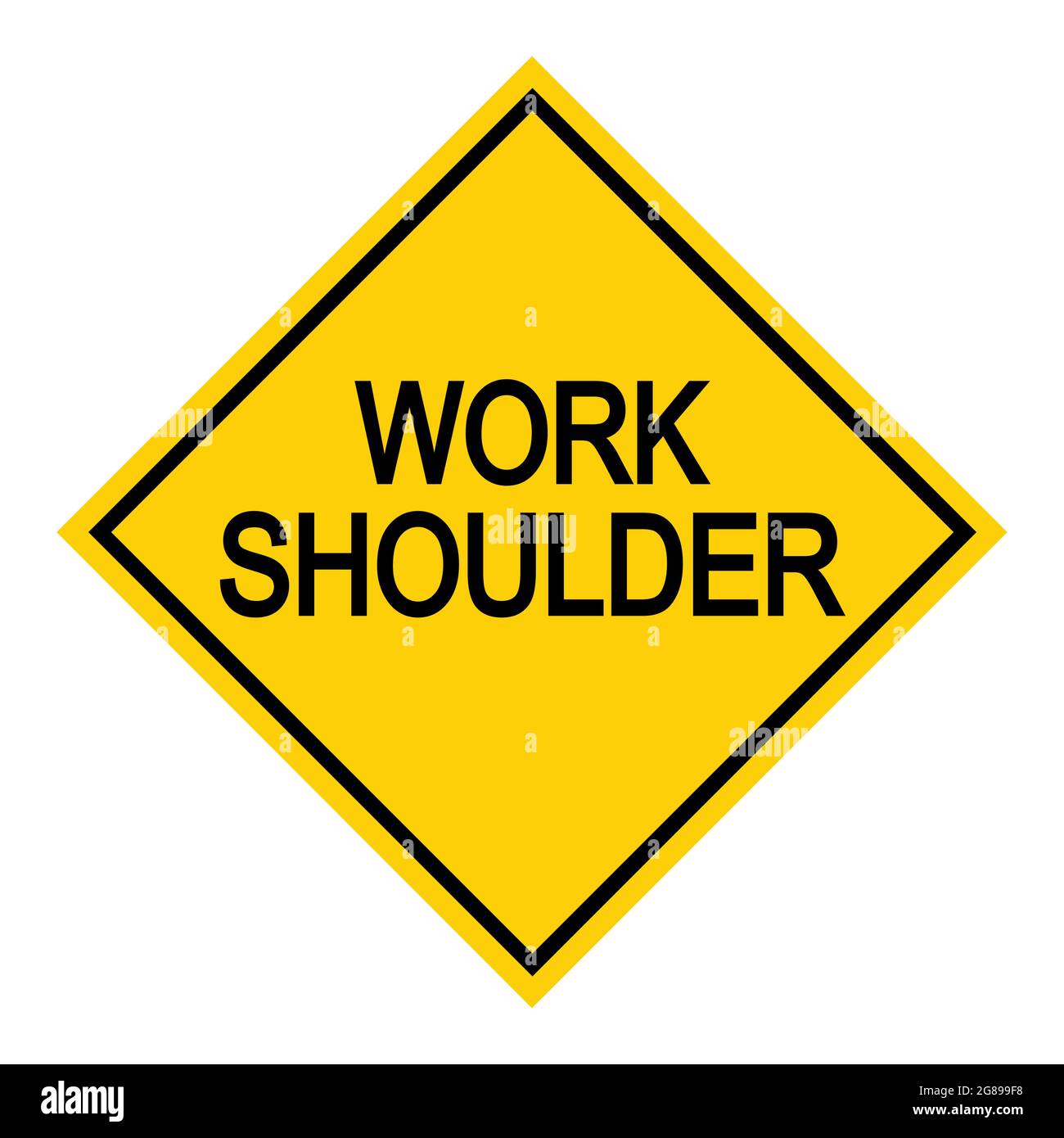 Icône de danger de route de travail, panneau d'avertissement de circulation routière, illustration du vecteur de signalisation routière, véhicule d'avertissement . Illustration de Vecteur