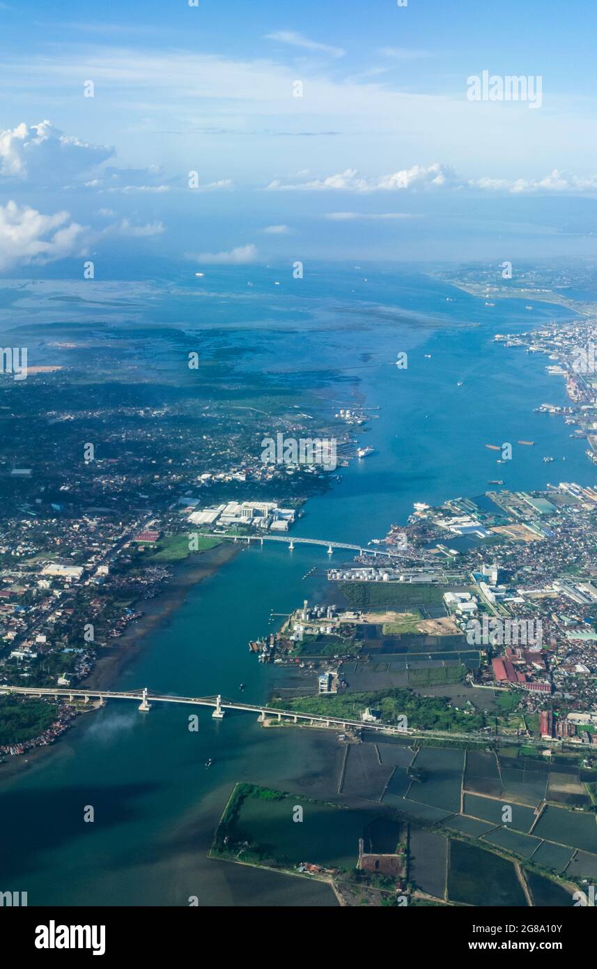 Vue aérienne de la ville Banque D'Images