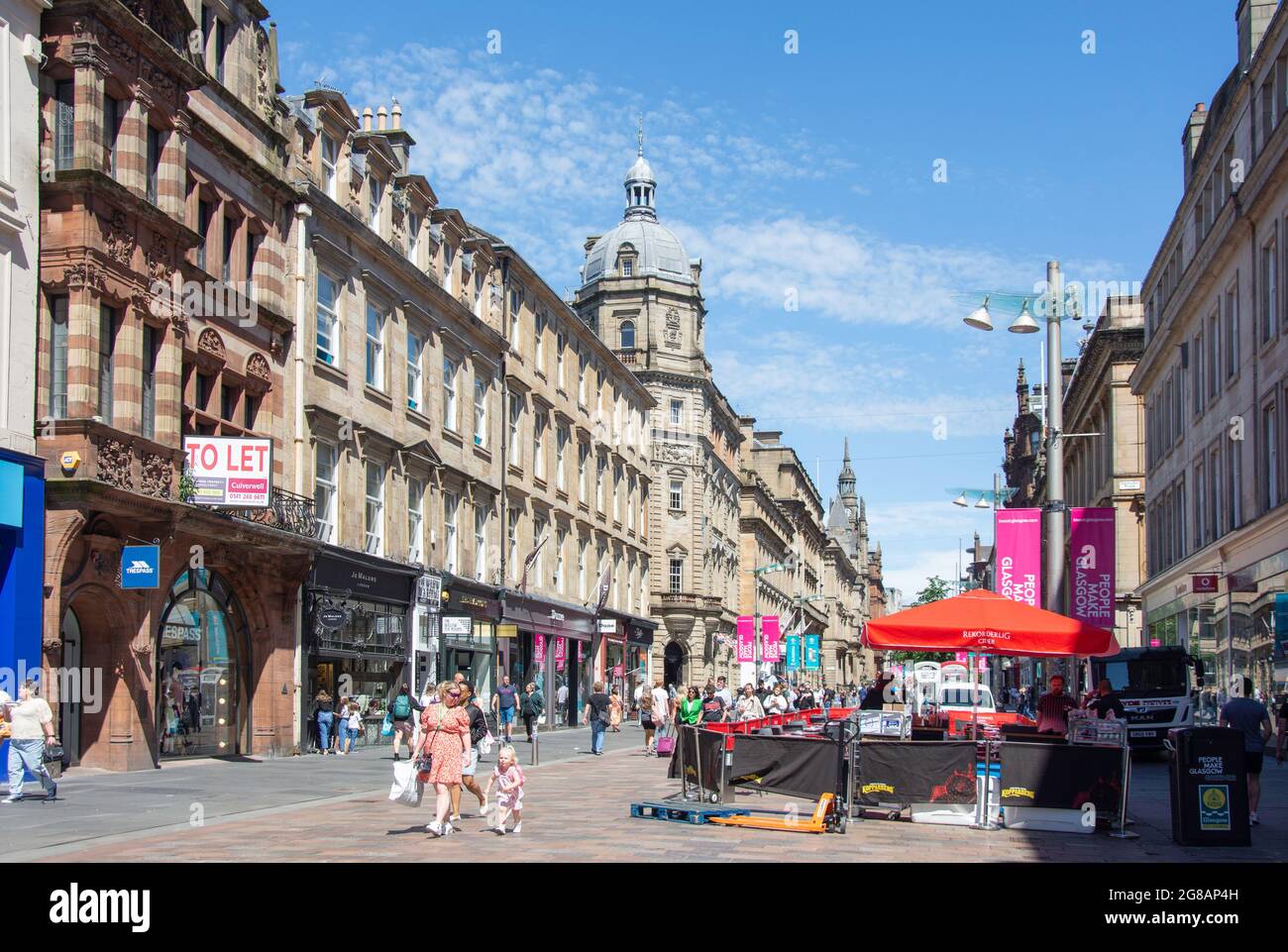 Buchanan Street, Glasgow City, Écosse, Royaume-Uni Banque D'Images