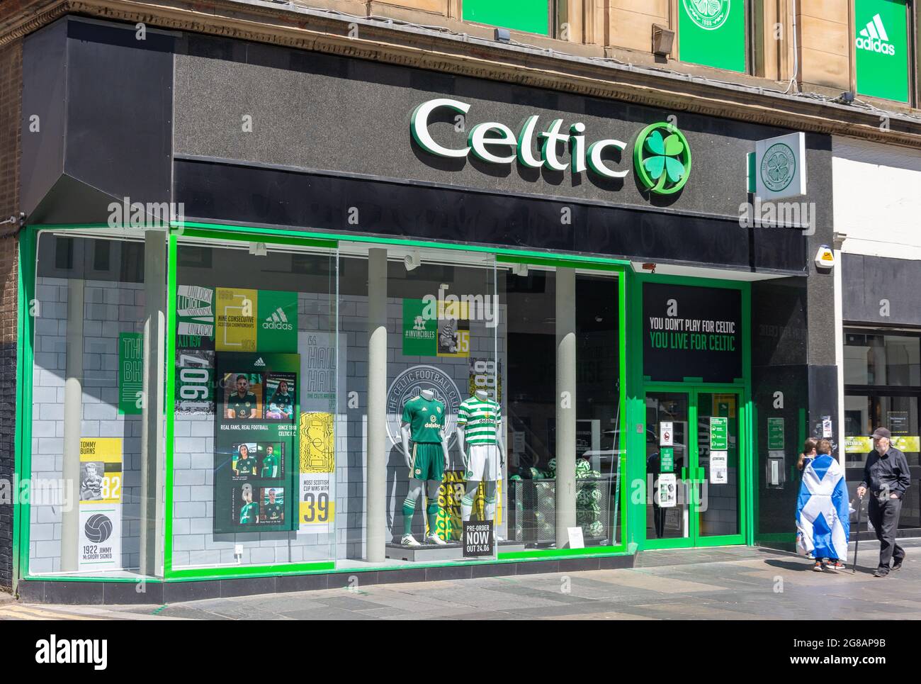 The Celtic Store, Argyle Street, Glasgow City, Écosse, Royaume-Uni Banque D'Images