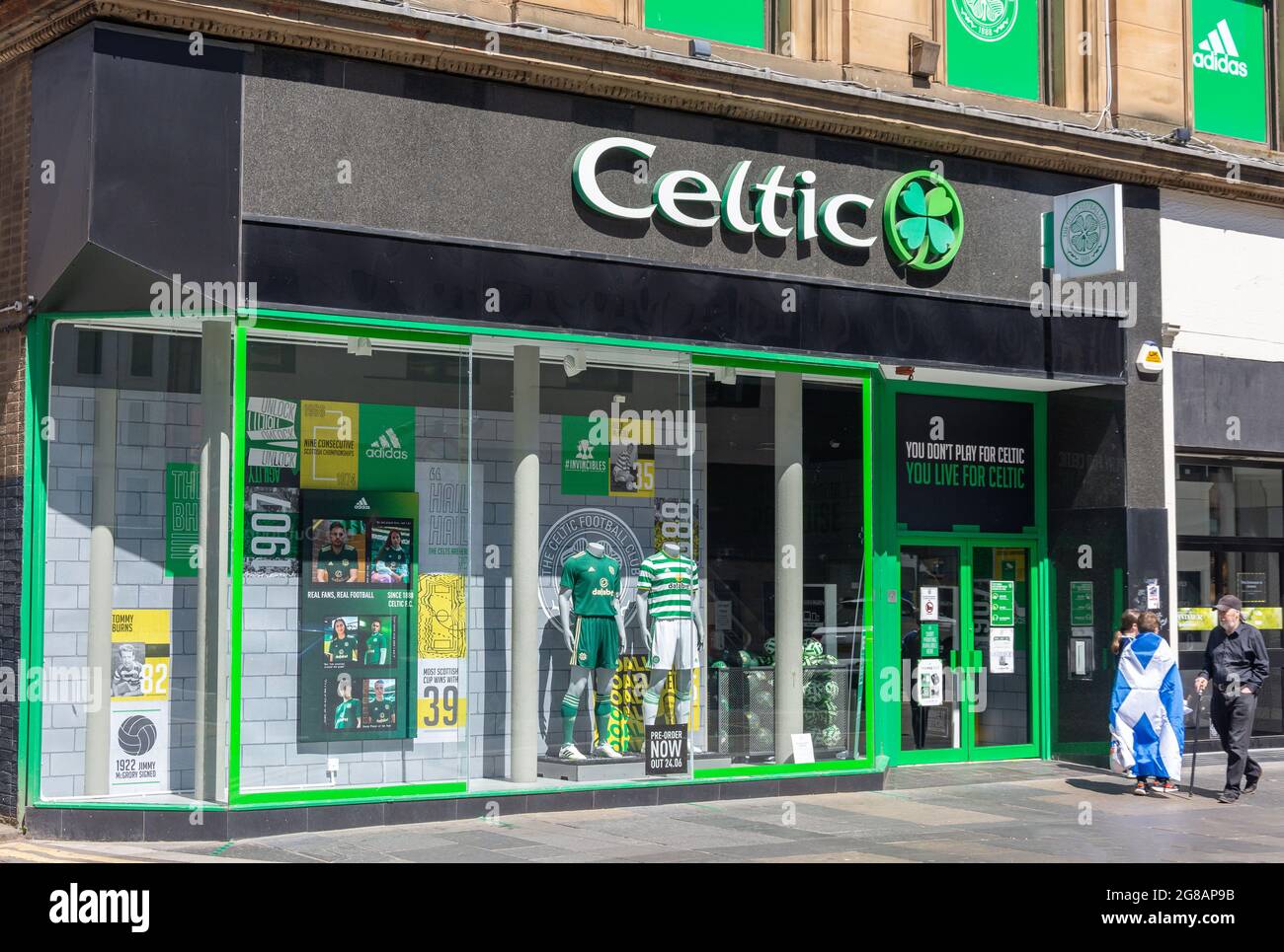 Celtic football club shop celtic Banque de photographies et d’images à