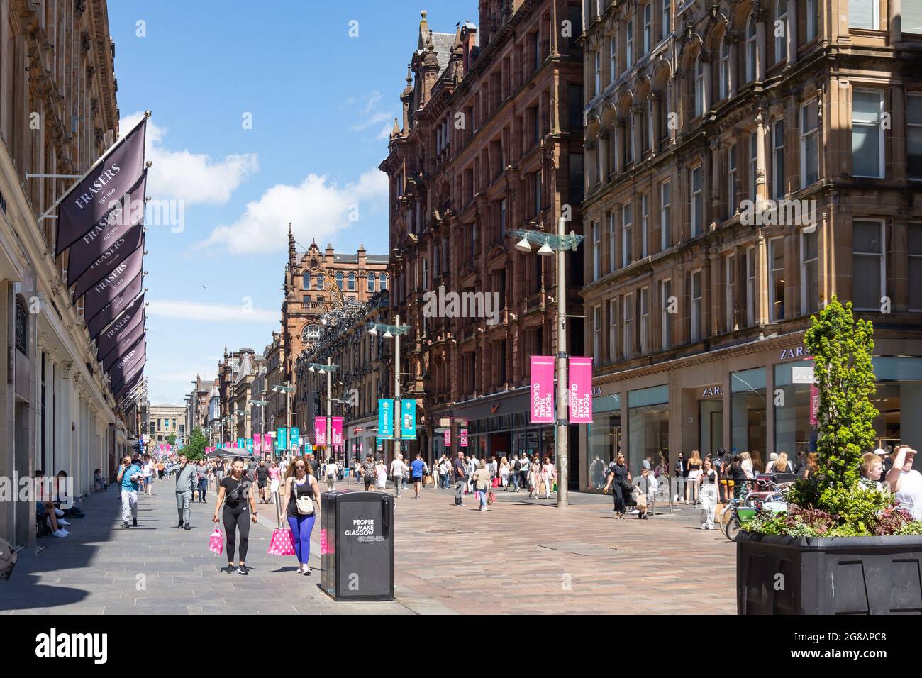 Buchanan Street, Glasgow City, Écosse, Royaume-Uni Banque D'Images