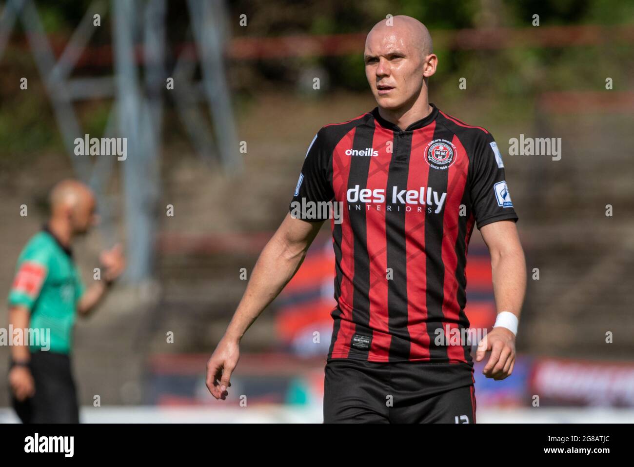 Dublin, Irlande. 18 juillet 2021. Georgie Kelly de Bohemians lors du match de première division de l'Airtricity entre Bohemians FC et Longford Town au parc Dalymount à Dublin, Irlande, le 18 juillet 2021 (photo par Andrew SURMA/SIPA USA). Credit: SIPA USA/Alay Live News Banque D'Images