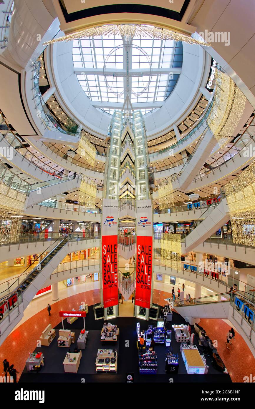 Centre commercial Centralworld et complexe, Bangkok Banque D'Images