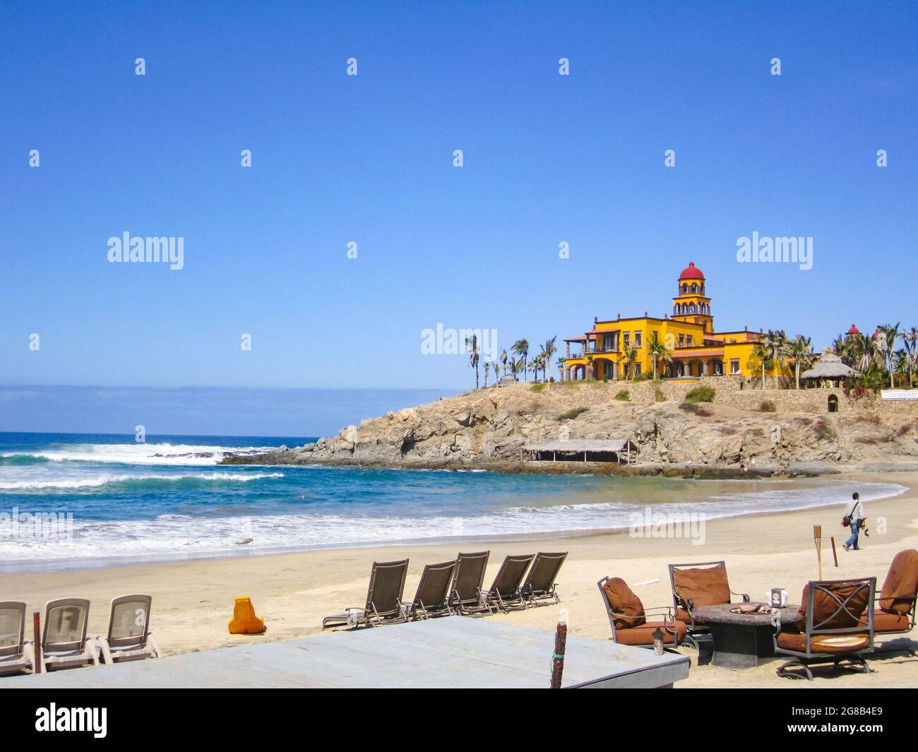 Hacienda Cerritos Hotel, Los Cerritos Beach, Todos Santos, Baja California sur, Mexique Banque D'Images