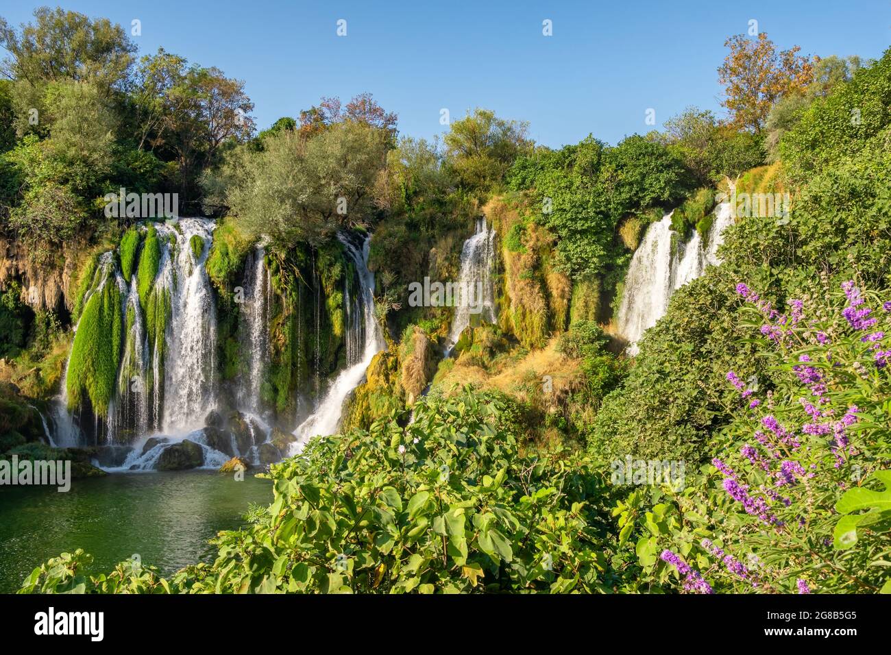 Cascade de Kravica sur la rivière Trebizat, Bosnie-Herzégovine Banque D'Images
