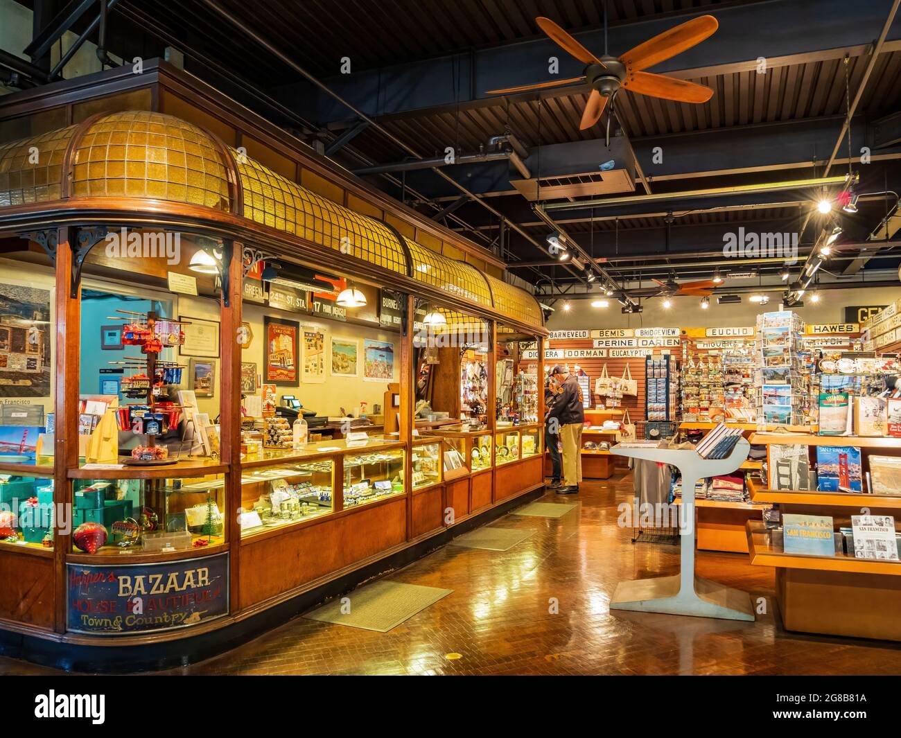 San Francisco, 22 MAI 2021 - vue intérieure du musée du téléphérique Banque D'Images