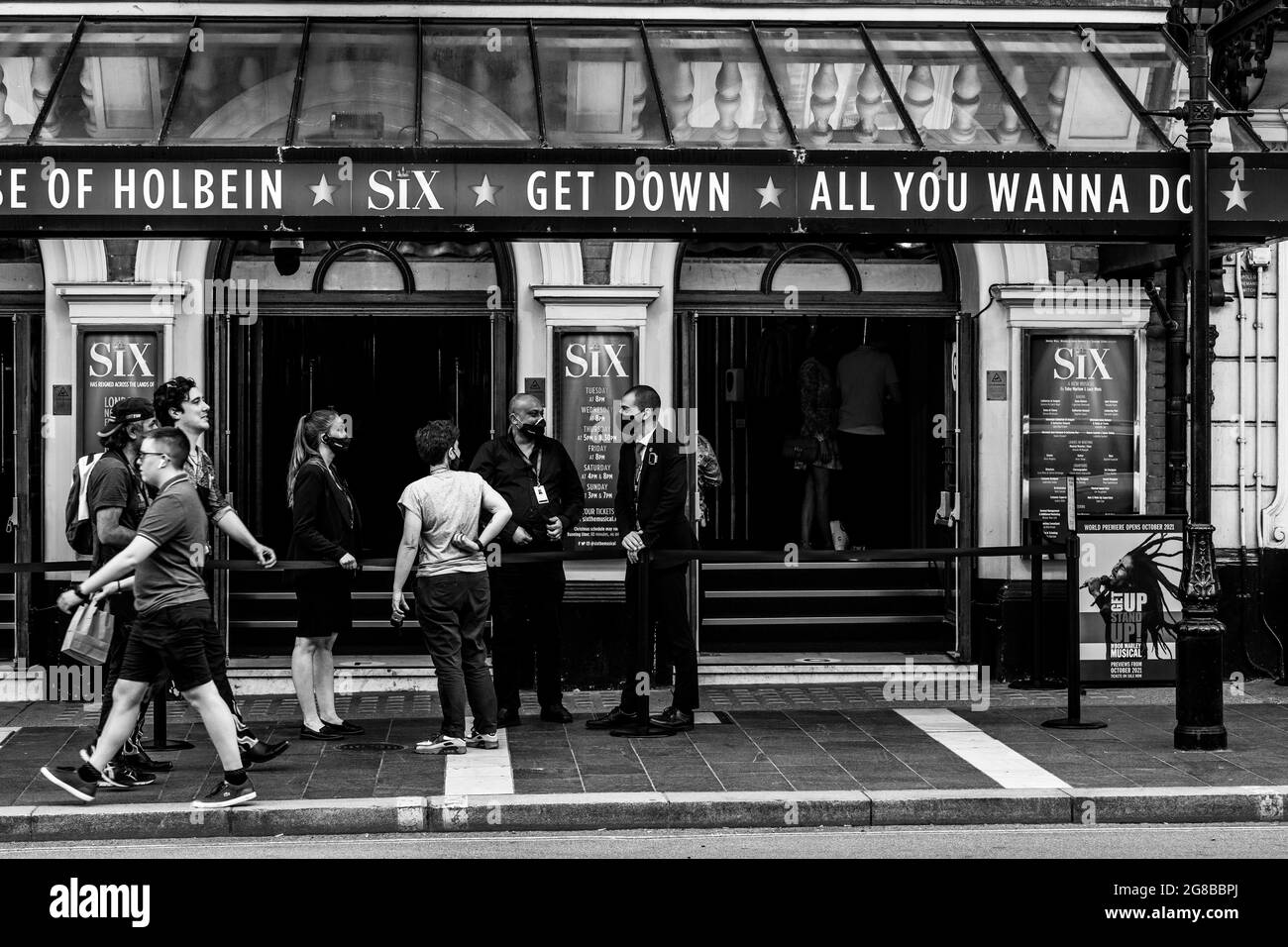 London Streets Leicester Square Banque D'Images