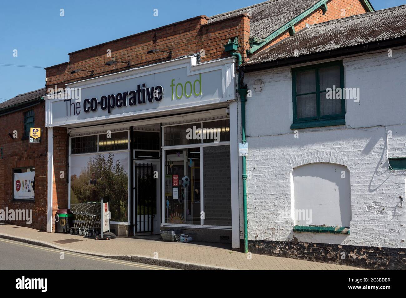 Magasin d'alimentation coopérative, Kineton, Warwickshire, Angleterre, Royaume-Uni Banque D'Images