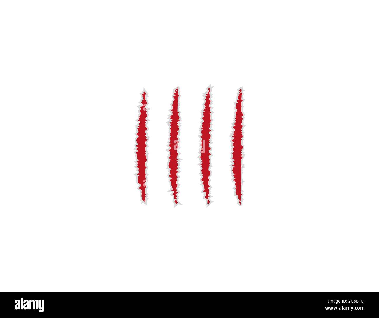 Icône Paw, Scratch, griffes. Illustration vectorielle. Conception plate. Illustration de Vecteur