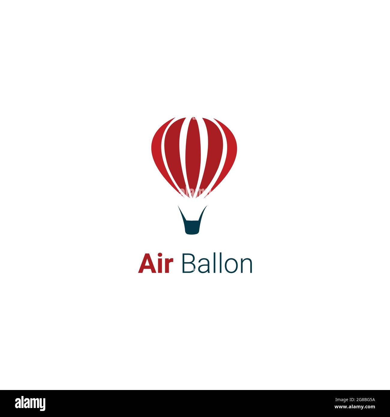 modèle de conception du logo air balloon Illustration de Vecteur