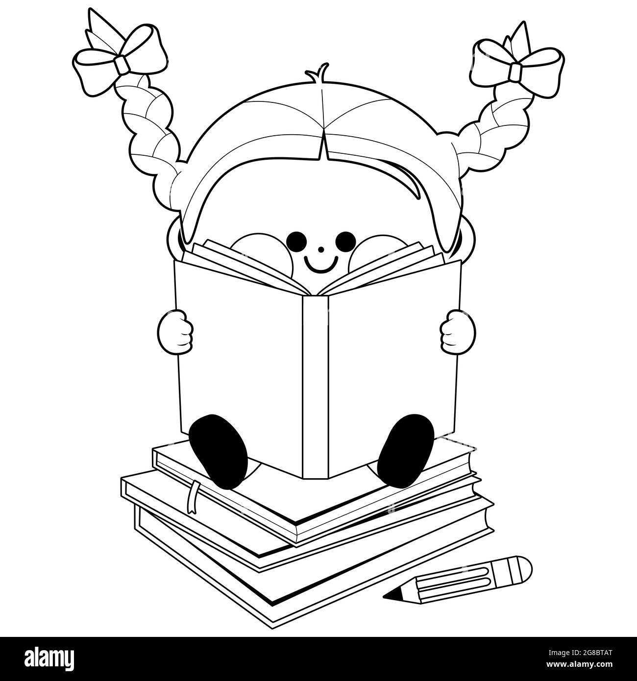 étudiant préscolaire Banque d'images noir et blanc - Alamy