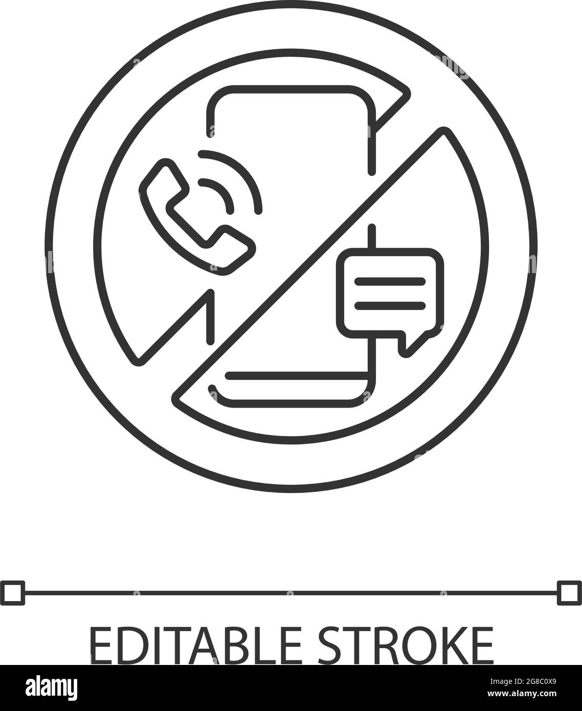Icône numérique de détox linéaire Illustration de Vecteur