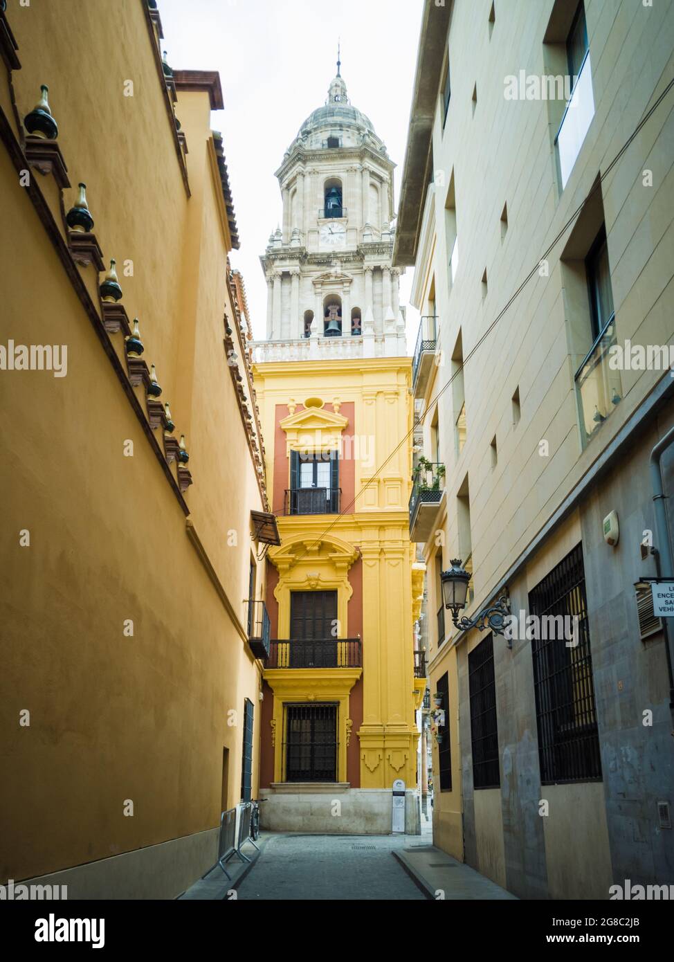 Belle photo de la Cathédrale de l'Incarnation à Malaga, Espagne Banque D'Images