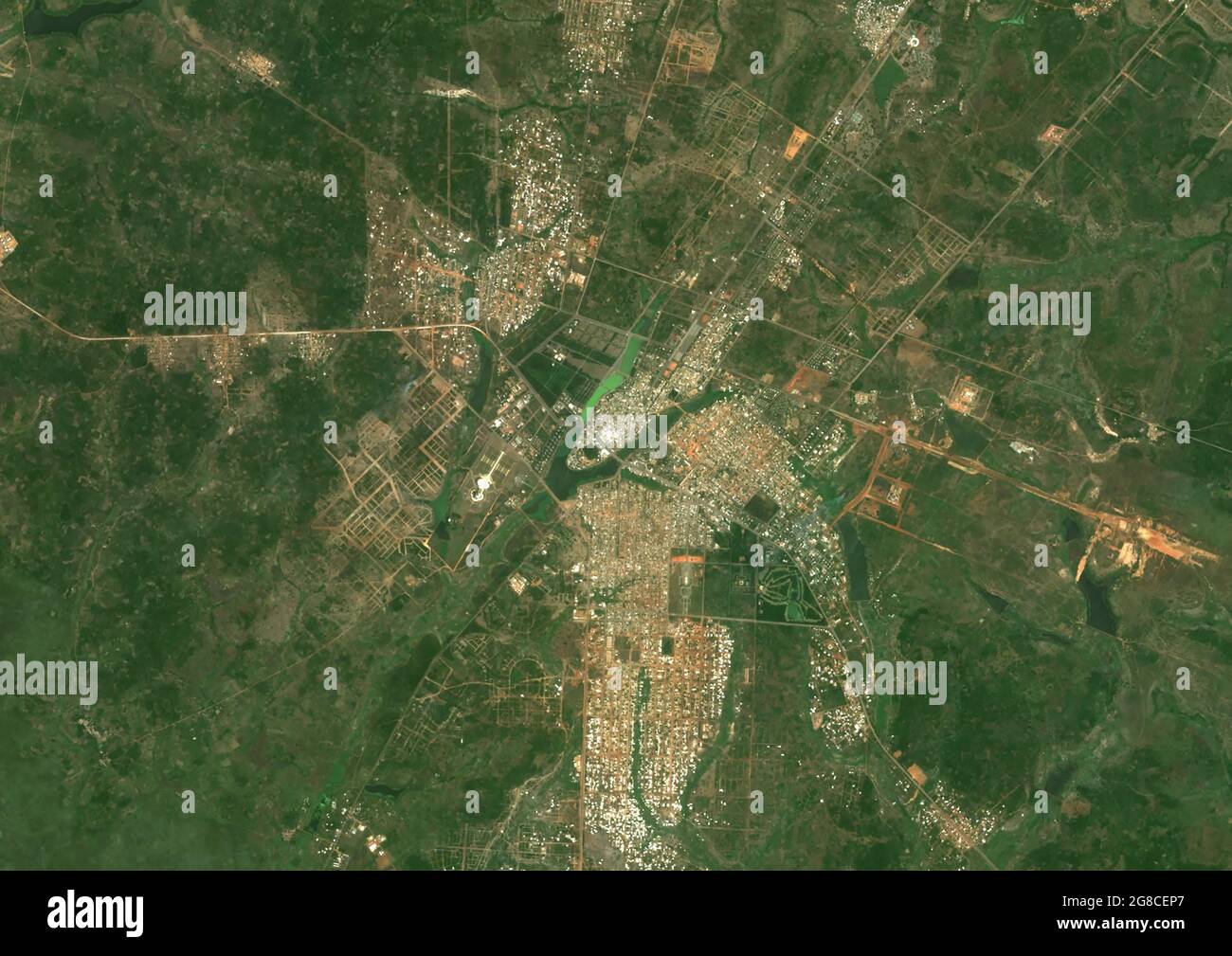 Yamoussoukro, capitale de la Côte d'Ivoire Banque D'Images