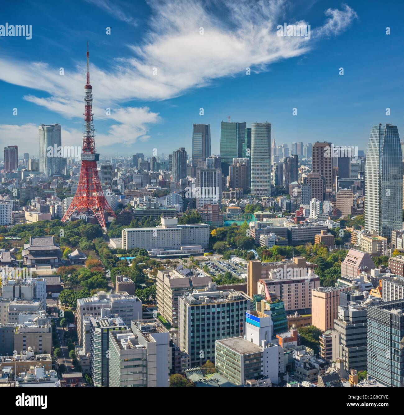 Tokyo Japon, gratte-ciel de la Tour de Tokyo et paysage urbain gratte-ciel Banque D'Images