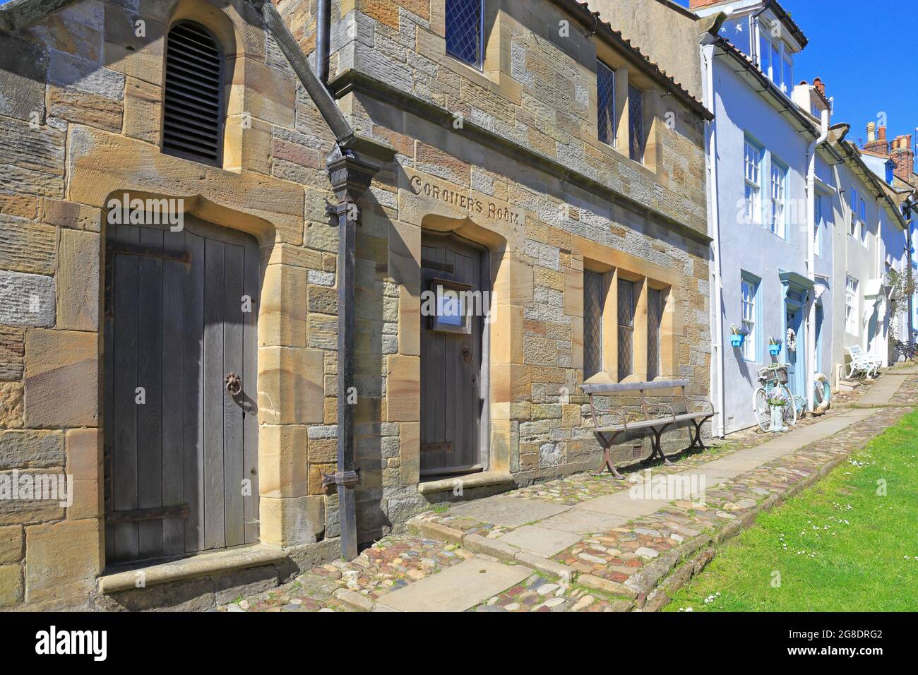 Robin Hoods Bay Museum dans l'ancienne salle du coroner et la morgue, Robin Hoods Bay, North Yorkshire, North Yworks Moos National Park, Angleterre, Royaume-Uni. Banque D'Images