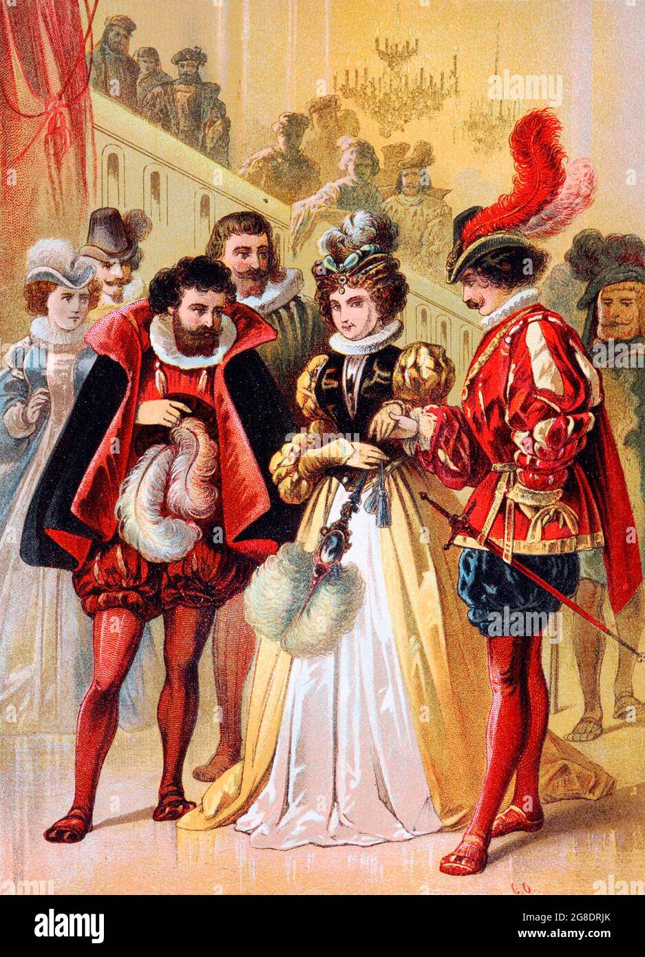 Cendrillon, illustration de Carl Offterdinger Banque D'Images
