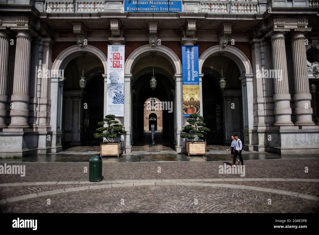 Europe - Italie, Turin: Vue de face du Museo Nazionale del Risorgimento (le Musée national du Risorgimento italien) est le plus ancien et le plus grand fa Banque D'Images