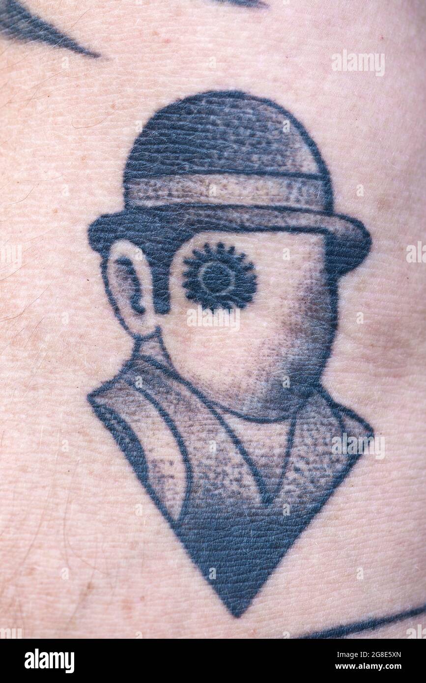 Tatouage sur un avant-bras, Allemagne Banque D'Images