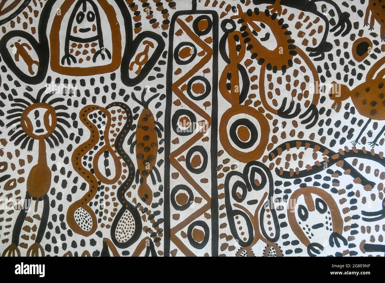 Maison sacrée sur le site de l'UNESCO Osun-Osogbo Sacred Grove, État d'Osun, Nigeria Banque D'Images