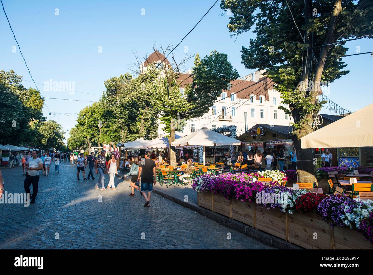 Odessa, Mer Noire, Ukraine Banque D'Images