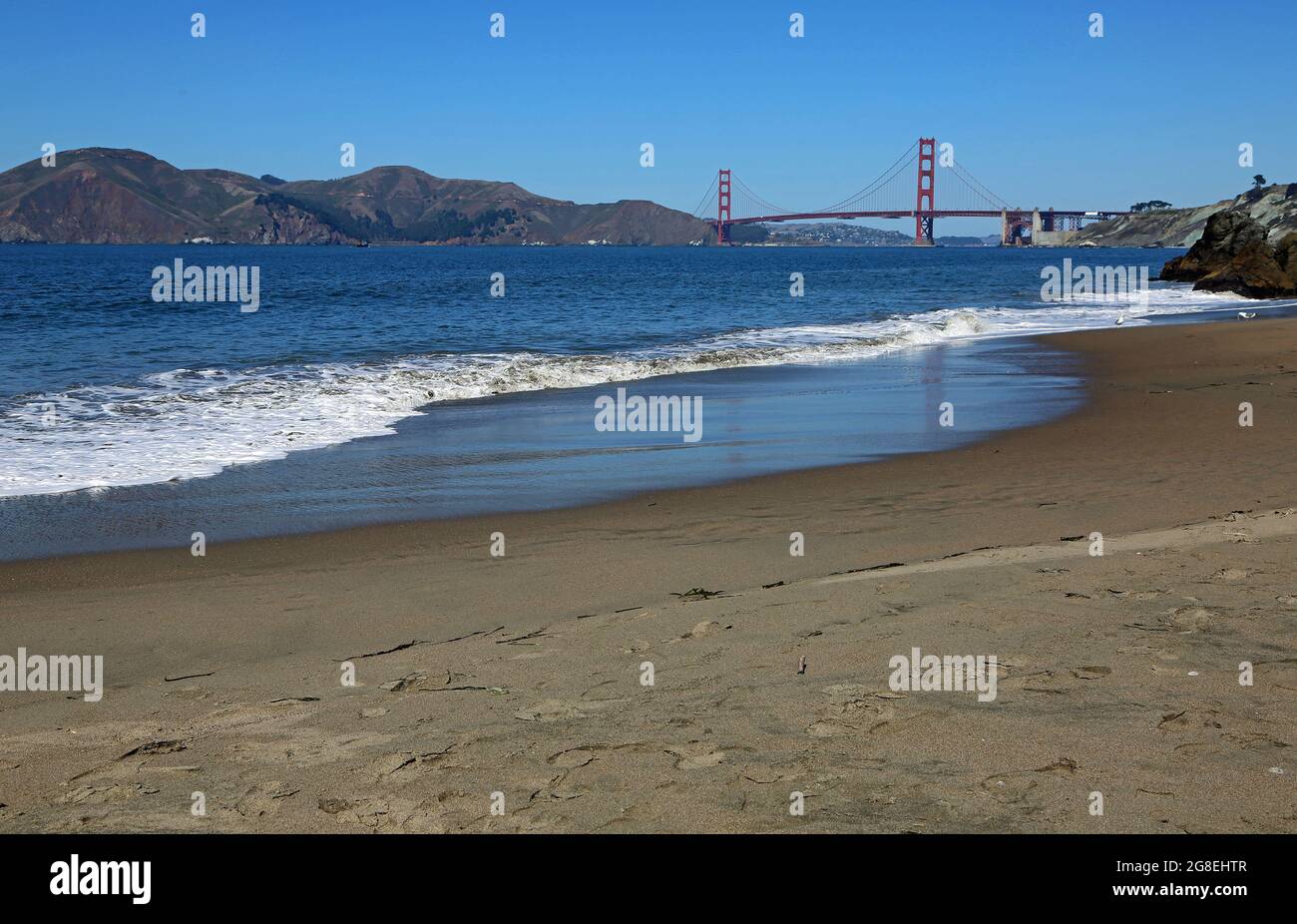 La plage du Golden Gate - San Francisco, Californie Banque D'Images