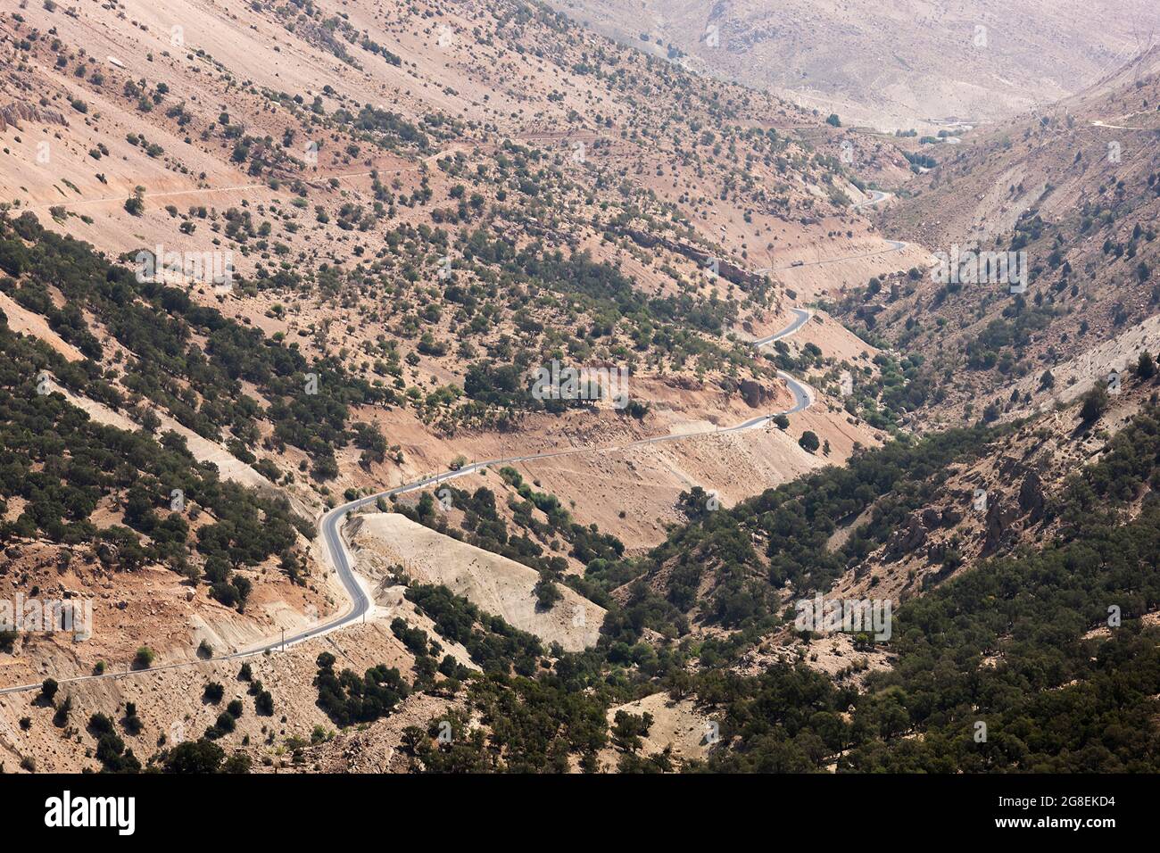 Paysage de la « bataille de la porte perse » présumée, Alexandre le grand et Perse, montagnes Zagros, banlieue de Yasuj, Iran, Perse, Asie occidentale, Asie Banque D'Images