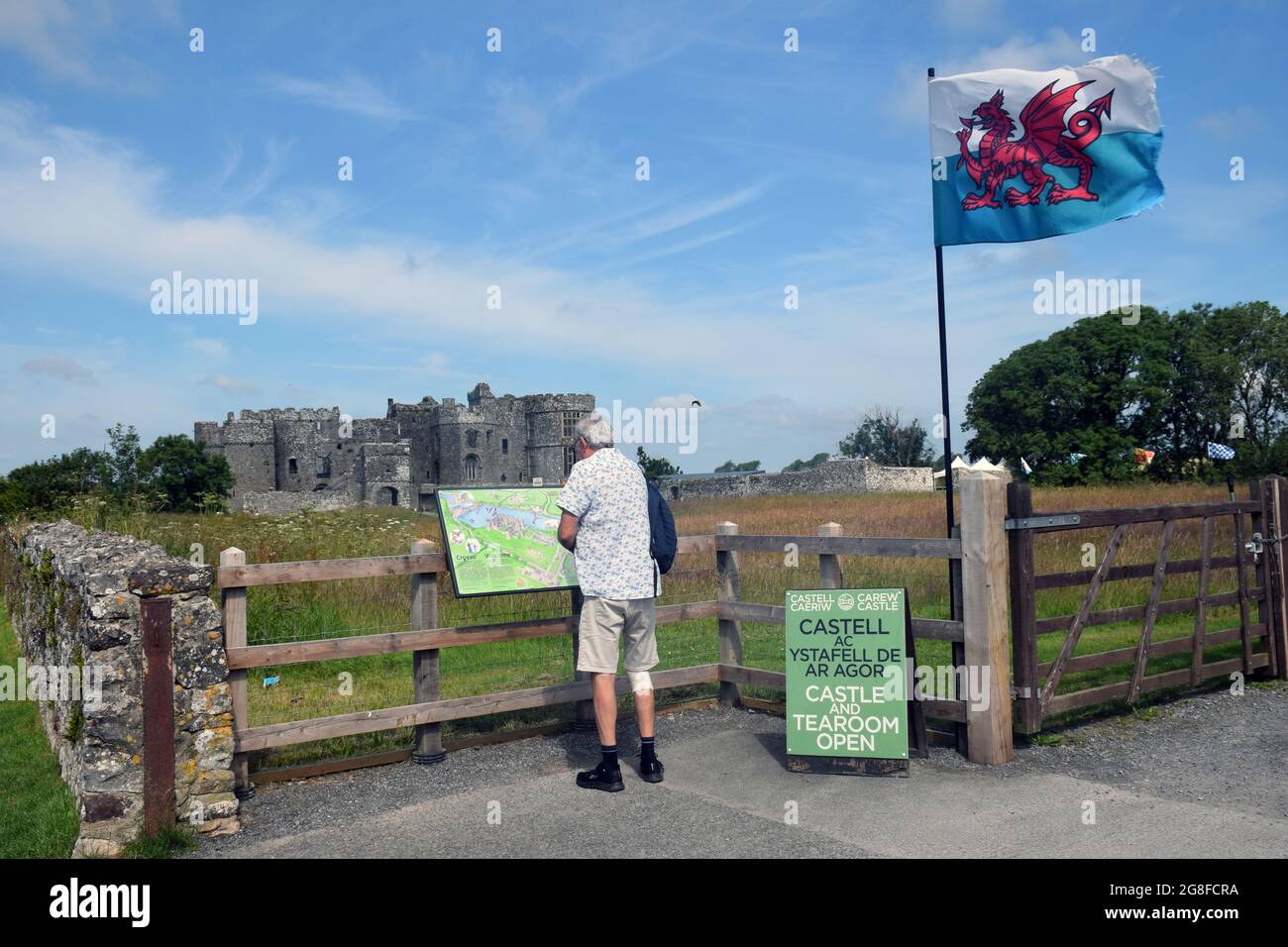 Château de Carew, Pembrokeshire, pays de Galles du Sud 2021 Banque D'Images