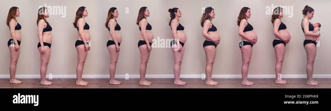 Toutes Les Etapes De La Grossesse Du Premier Au Neuvieme Mois Et La Naissance D Un Nouveau Ne Une Femme Enceinte Avec Un Ventre Du Debut Au Bir Photo Stock Alamy Toutes Les Etapes De La Grossesse Du Premier Au Neuvieme Mois Et La Naissance D Un Nouveau Ne Une Femme Enceinte Avec Un Ventre Du Debut Au Bir Photo Stock Alamy