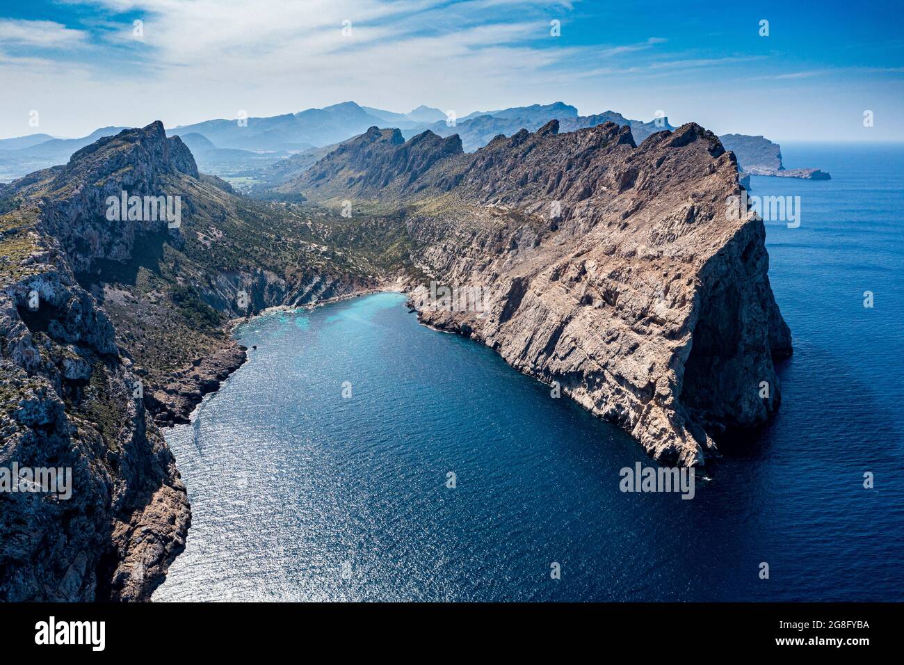 Antenne du Cap de Formentor, Majorque, Iles Baléares, Espagne, Méditerranée, Europe Banque D'Images