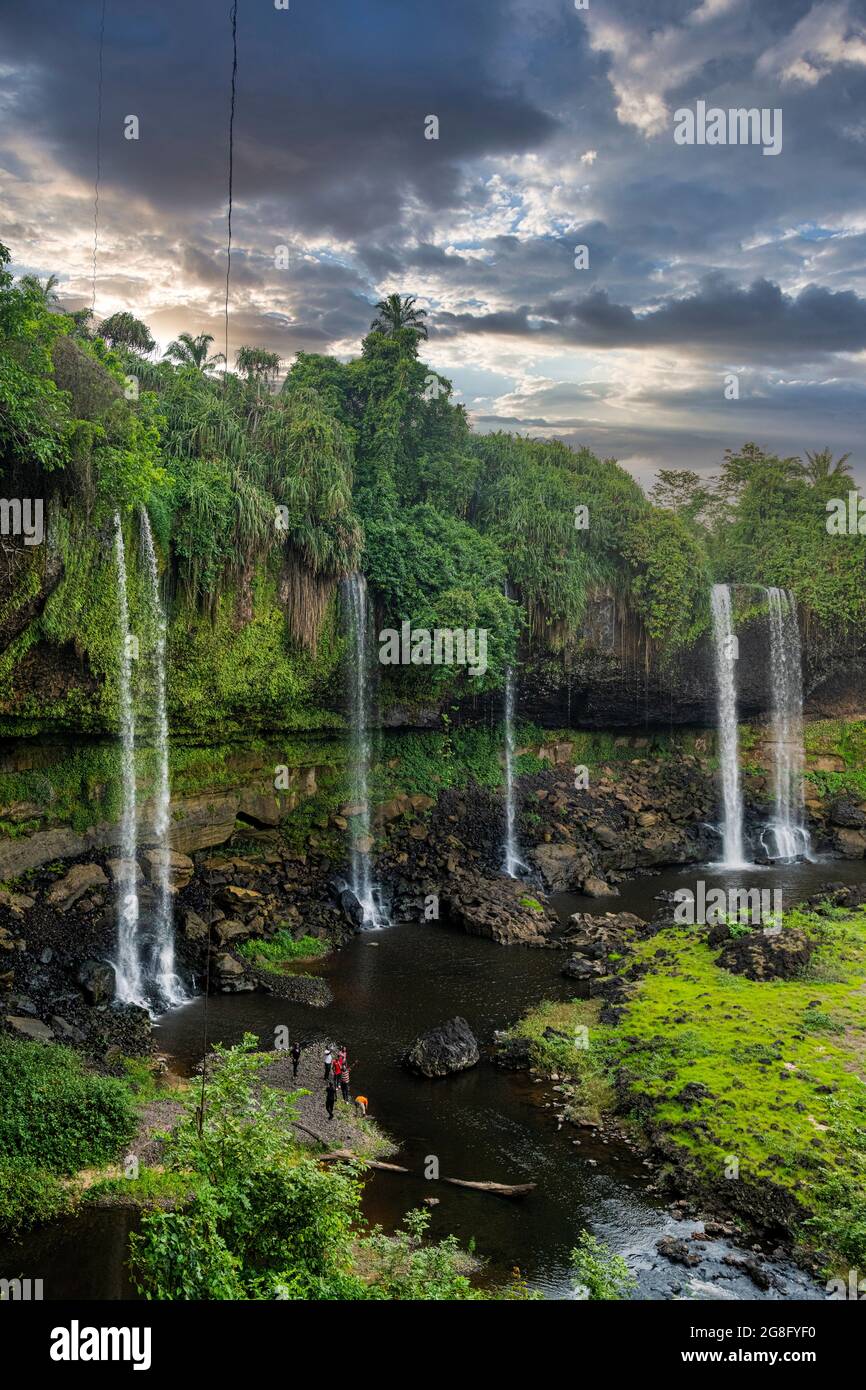 Cascade d'Agbokim, Ikom, Nigéria, Afrique de l'Ouest, Afrique Banque D'Images
