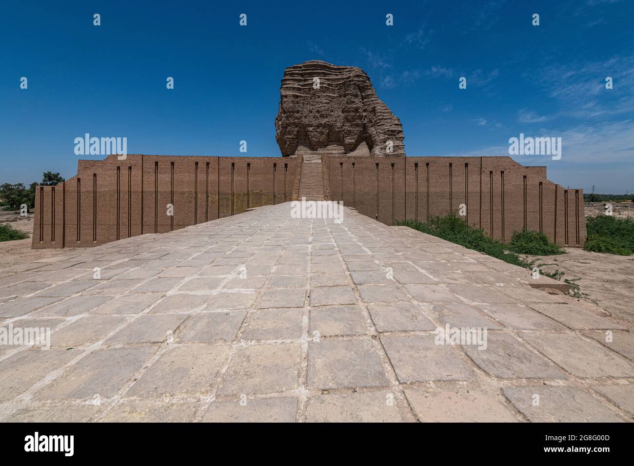 Ziggurat de Dur-Kurigalzu, Irak, Moyen-Orient Banque D'Images