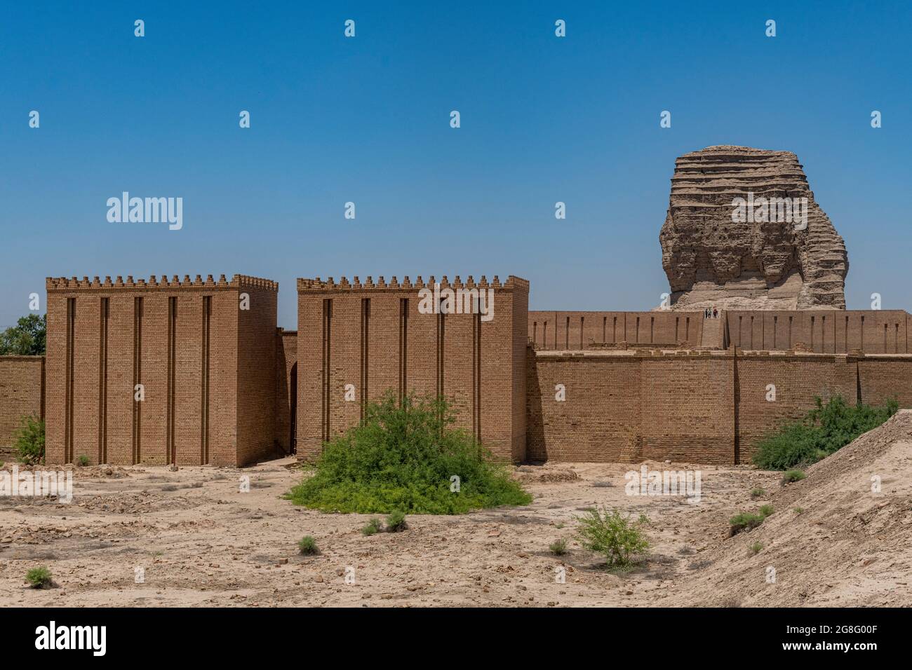 Ziggurat de Dur-Kurigalzu, Irak, Moyen-Orient Banque D'Images