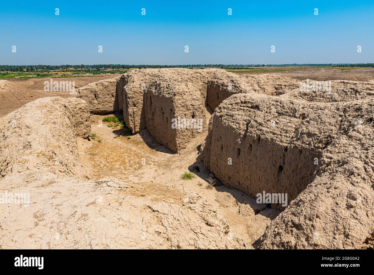 Les ruines de la ville sumérienne de Kish, Irak, Moyen-Orient Banque D'Images