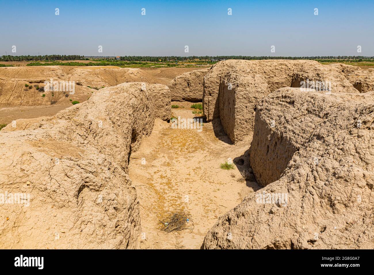 Les ruines de la ville sumérienne de Kish, Irak, Moyen-Orient Banque D'Images