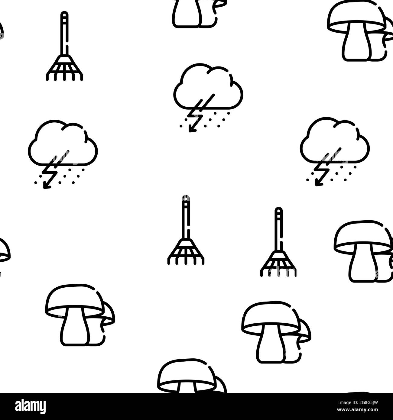 Motif sans couture vectoriel des objets de saison d'automne Illustration de Vecteur Motif sans couture vectoriel des objets de saison d'automne Illustration de Vecteur