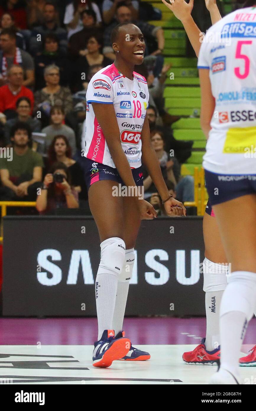 EGONU PAOLA (NOVARA)IGOR GORGONZOLA NOVARA - IMOCO VOLLEY CONEGLIANO FINALI SAMSUNG GALXY A COPPA ITALIA 2018-2019 PALLAVOLO VOLLEY COPPA ITALIA FEMMINILE 2018-2019 VÉRONE 03-02-2019 FOTO FILIPPO RUBIN Banque D'Images