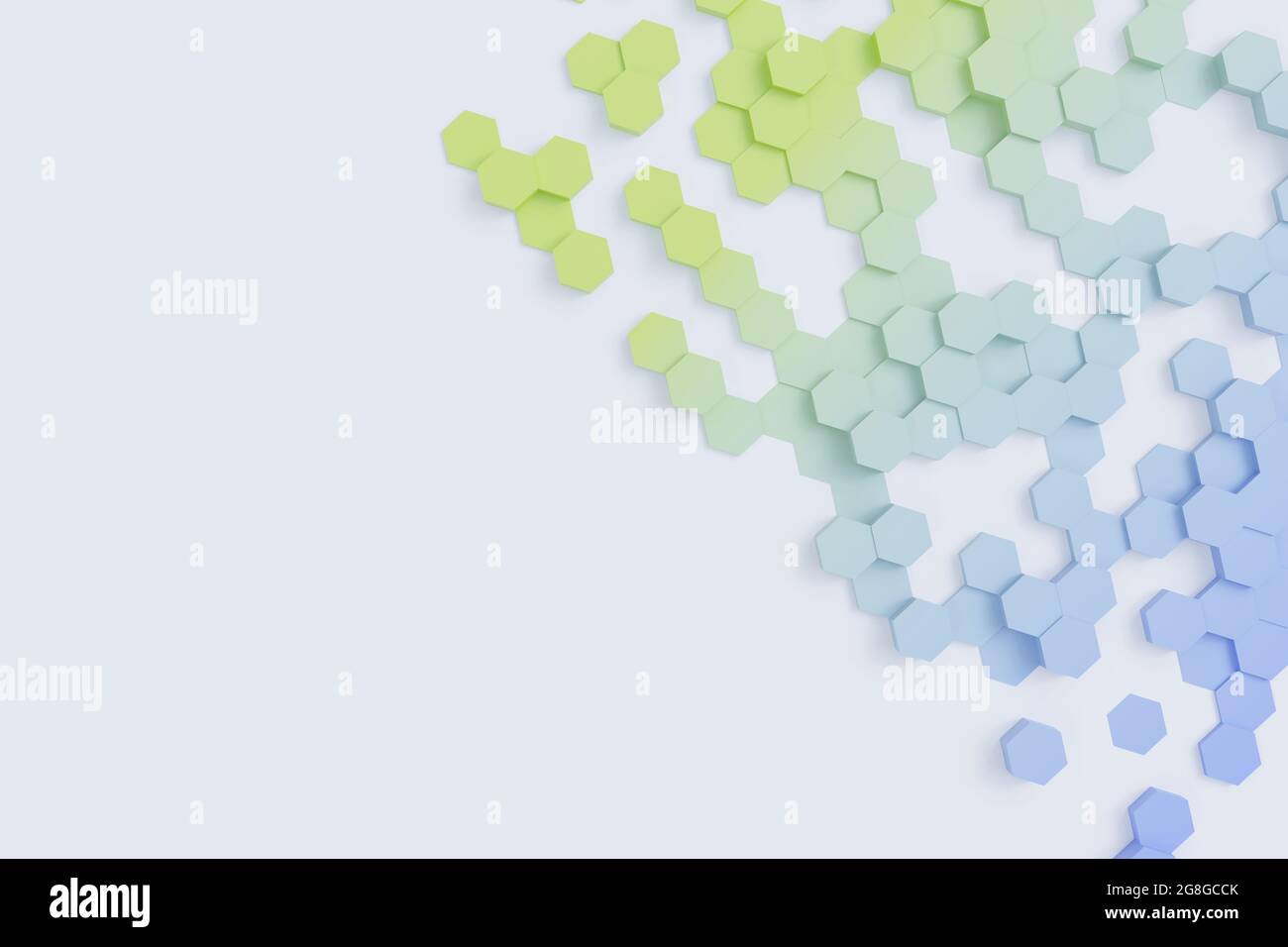 Texture d'arrière-plan de couleur hexagonale. illustration 3d, rendu 3d Banque D'Images