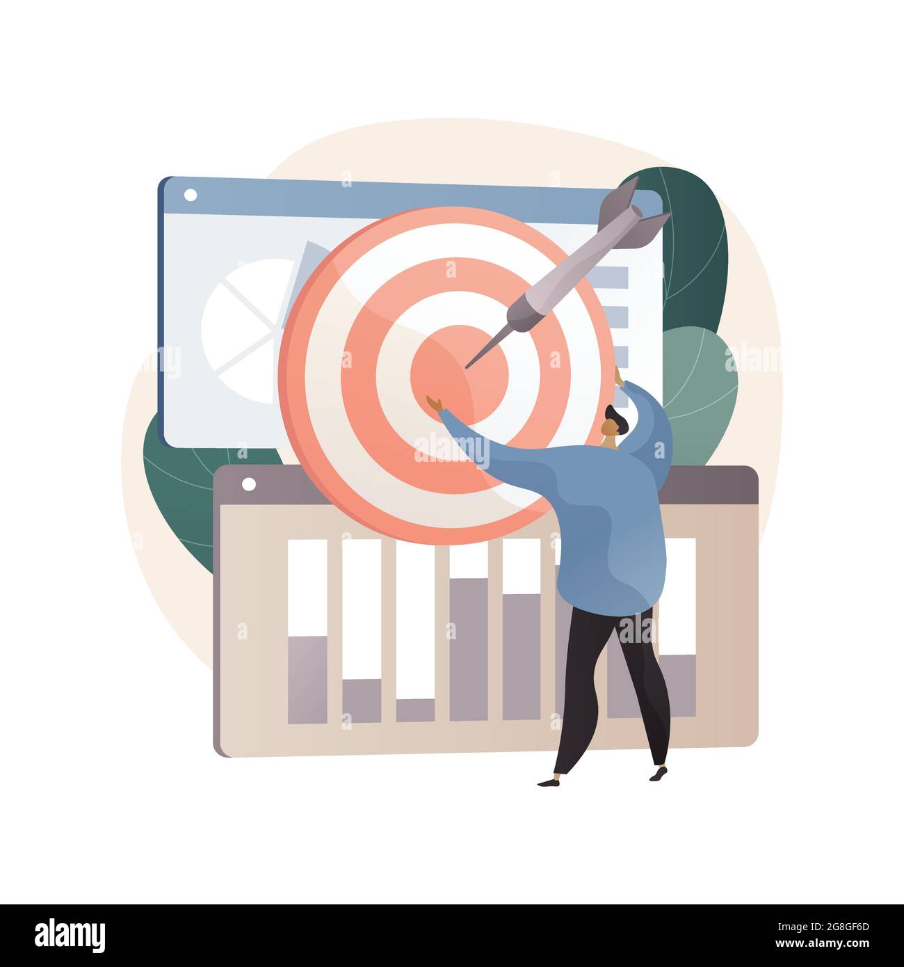 Illustration du vecteur de concept abstrait de gestion des performances. Illustration de Vecteur