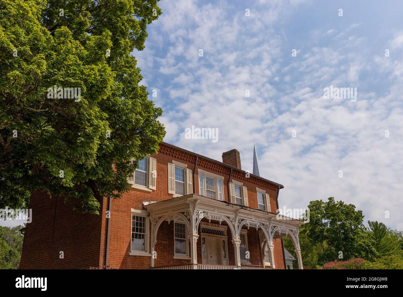 Jonesborough, Tennessee, États-Unis - 4 juillet 2021 : ville historique et la plus ancienne du Tennessee, fondée en 1779, 17 ans avant que le Tennessee ne devienne un État. Banque D'Images