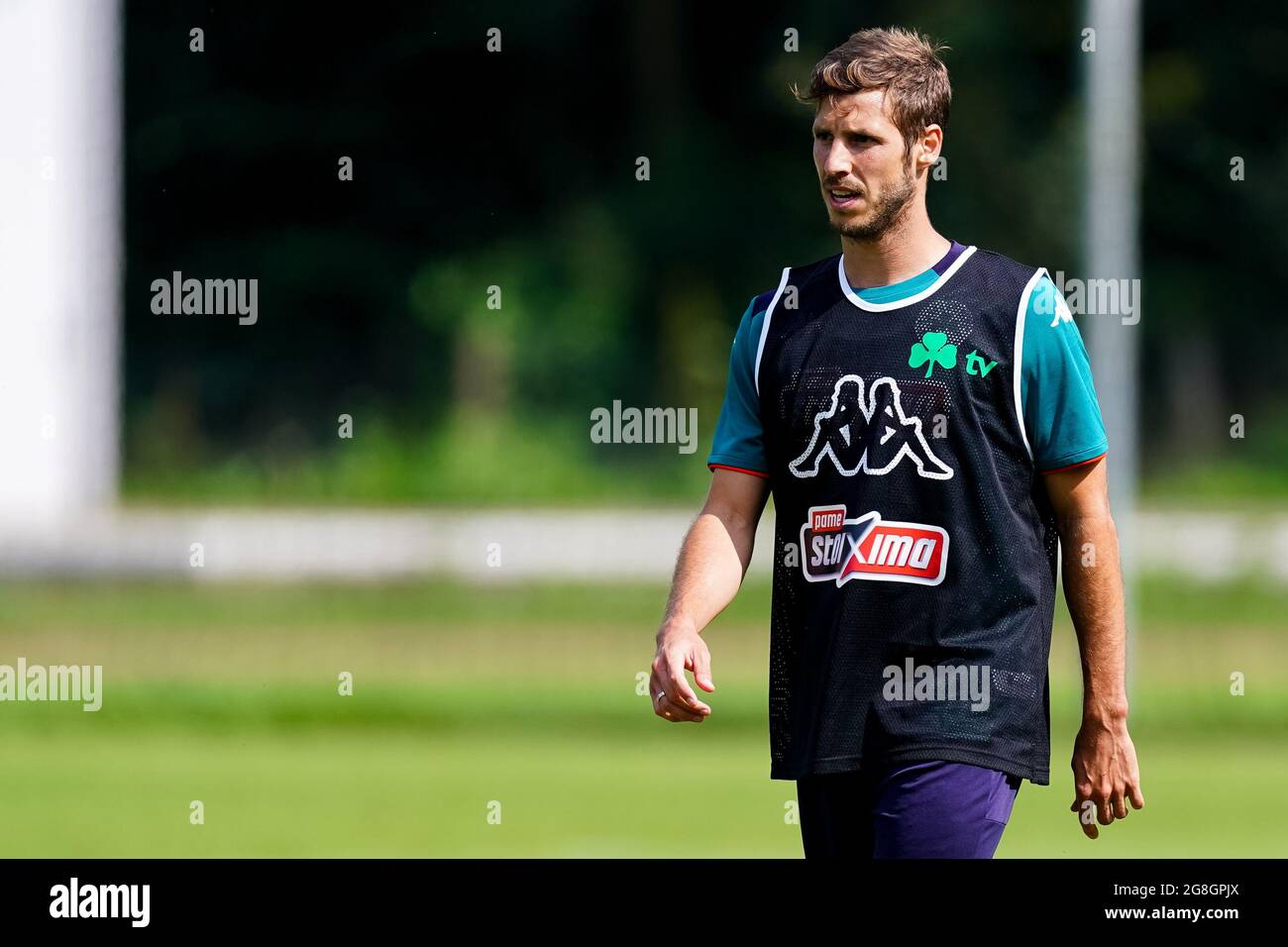 HORST, PAYS-BAS - JUILLET 20 : Ruben Perez du FC Panathinikos lors d'une session de formation du FC Panathinikos au terrain de formation du Parkhotel Horst le 20 juillet 2021 à Horst, pays-Bas. (Photo de Joris Verwijst/Orange Pictures) Banque D'Images