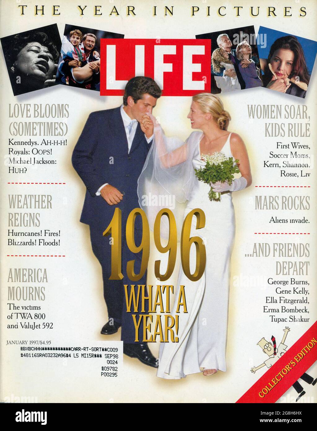 Life Magazine Cover, numéro de janvier 1997, The Year in Pictures of 1996, États-Unis Banque D'Images